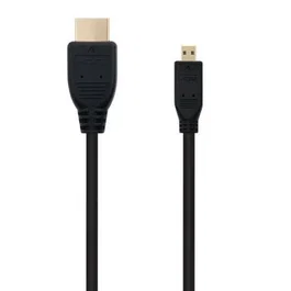 Nano Cable 10.15.3502 Cable Micro HDMI a HDMI Alta Velocidad 1.8m Negro, 4K, 10.2Gbps, Audio 8 Canales, Conectores Dorados